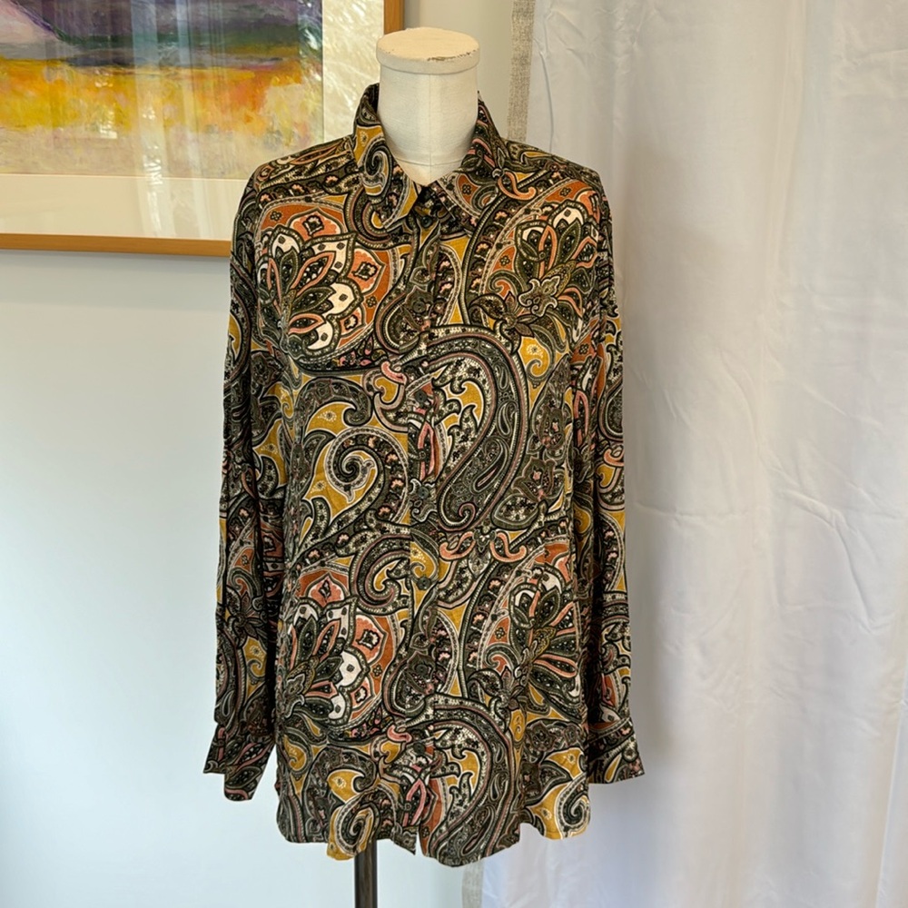 Summum Paisley Print Top - Multicolor